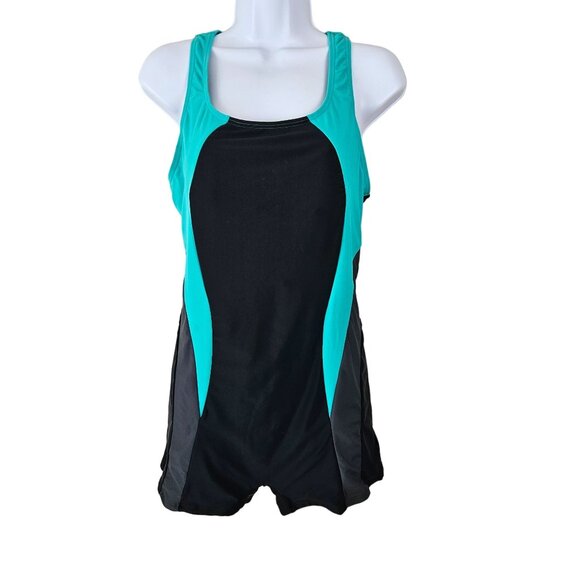 Women's UPF 50+ One-Piece Swimsuit Racerback Padded Size XL Competitive Sports - Picture 2 of 7